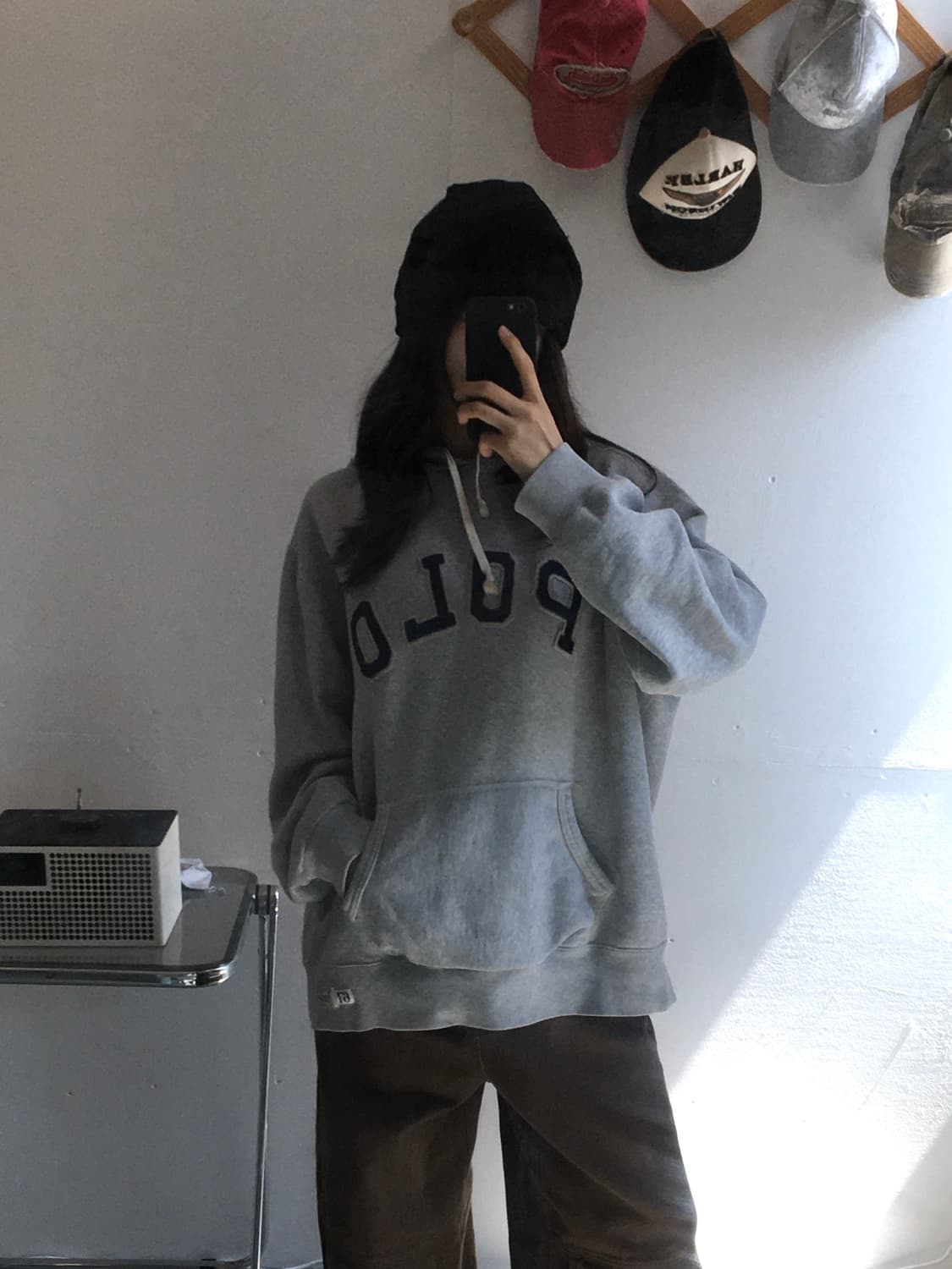 폴로 랄프로렌 자수로고 후드티 상품이미지1