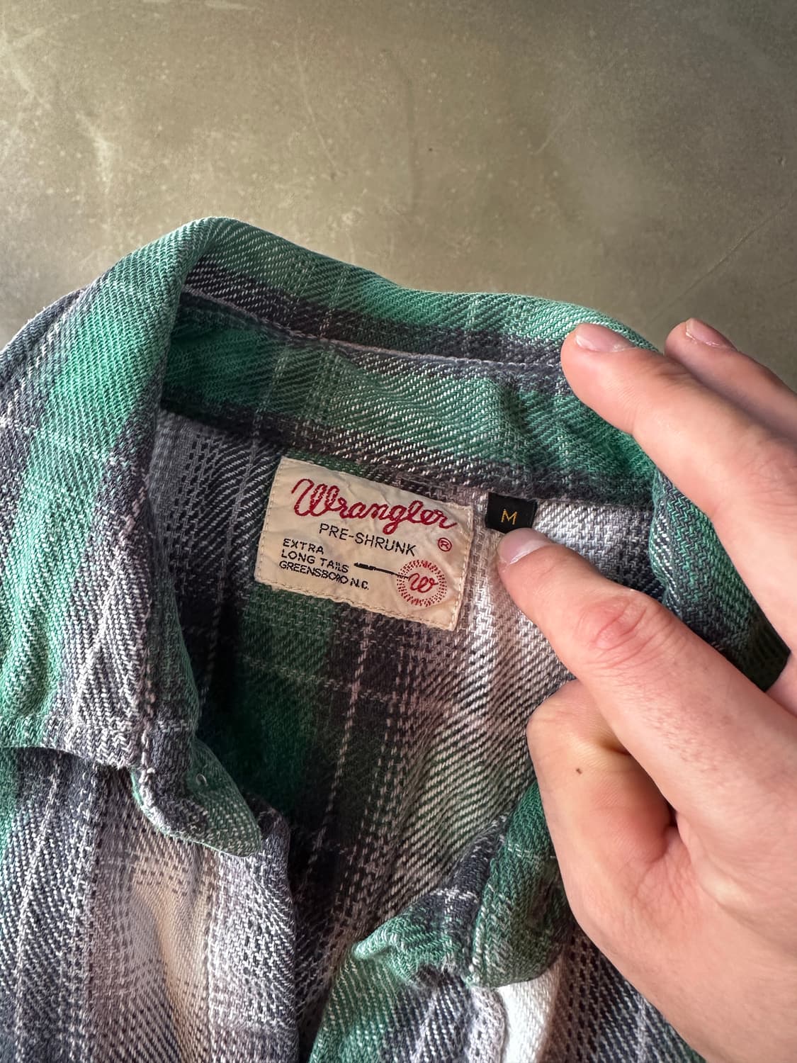 랭글러 웨스턴 체크 셔츠 상품이미지4