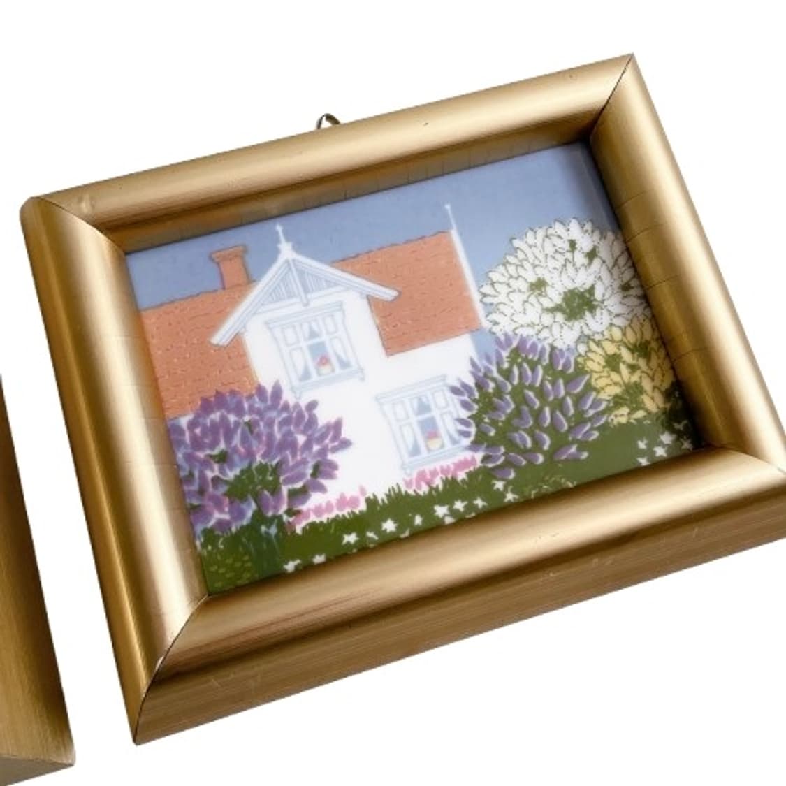 앤틱 포스그룬 노르웨이 세라믹 아트 타일 액자 2p 상품이미지3