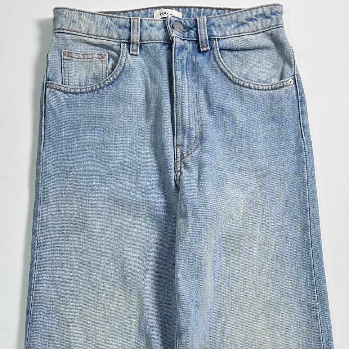 토템 플레어 핏 연청 팬츠  상품이미지1