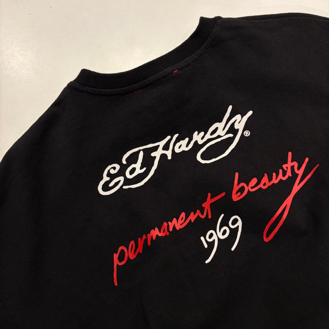 [L] 에드하디 블랙 반팔 티셔츠 프린팅 B421 상품이미지8