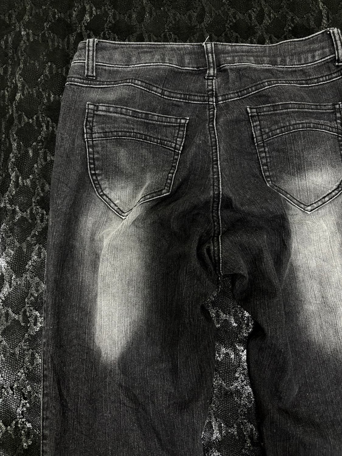 “MASAKI MATSUSHIMA” Y2K Black Washed Boo 상품이미지6
