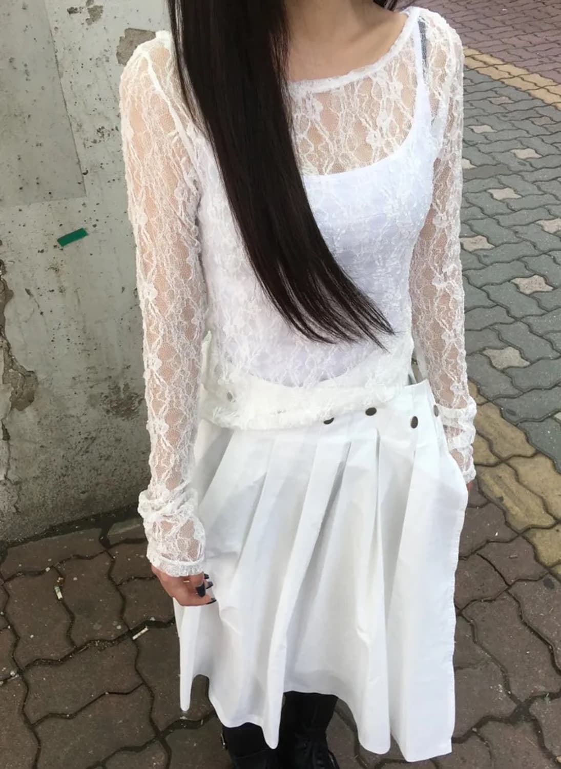 에이블리 127room 스냅 스커트 상품이미지2