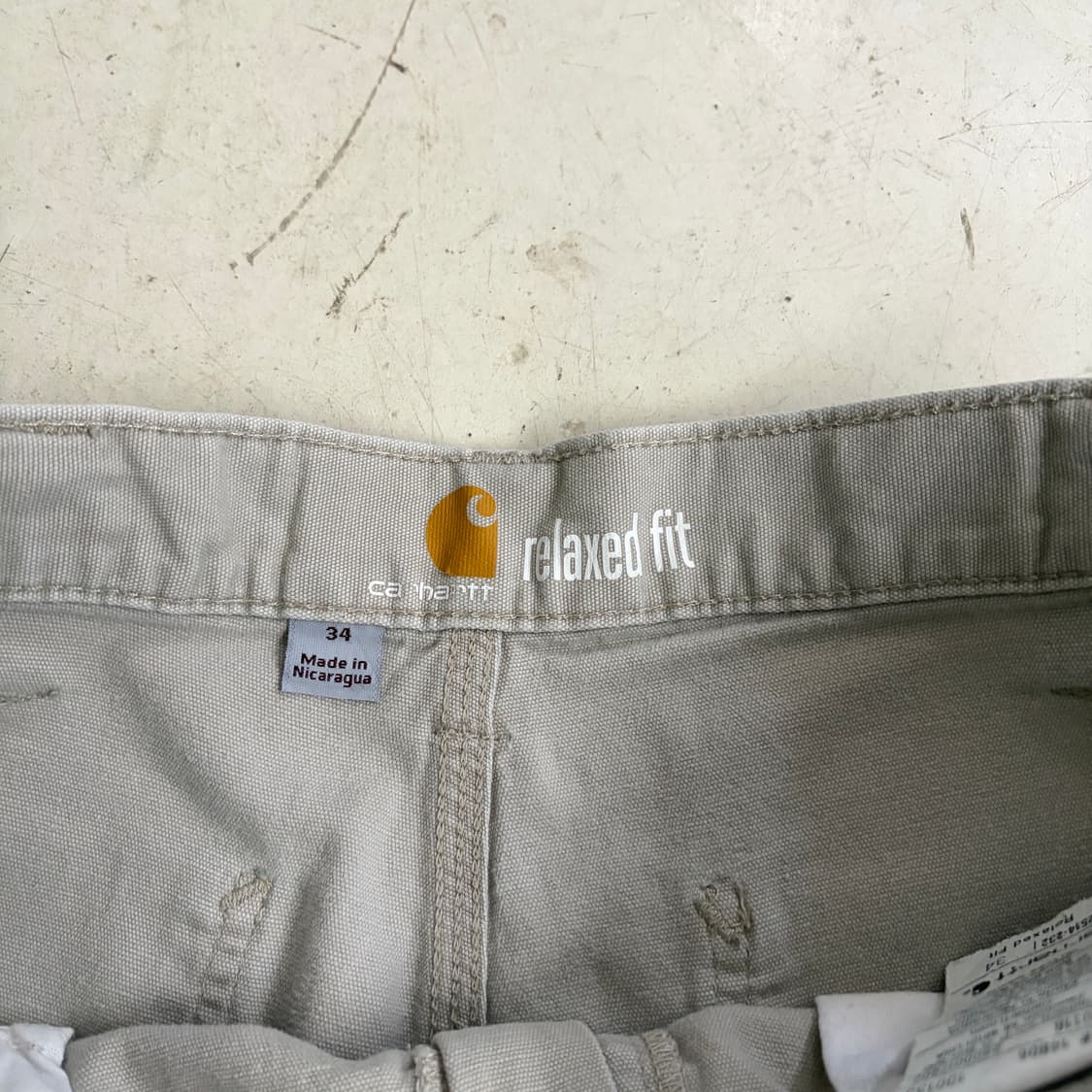 칼하트 빈티지 워크 반바지 34 상품이미지5