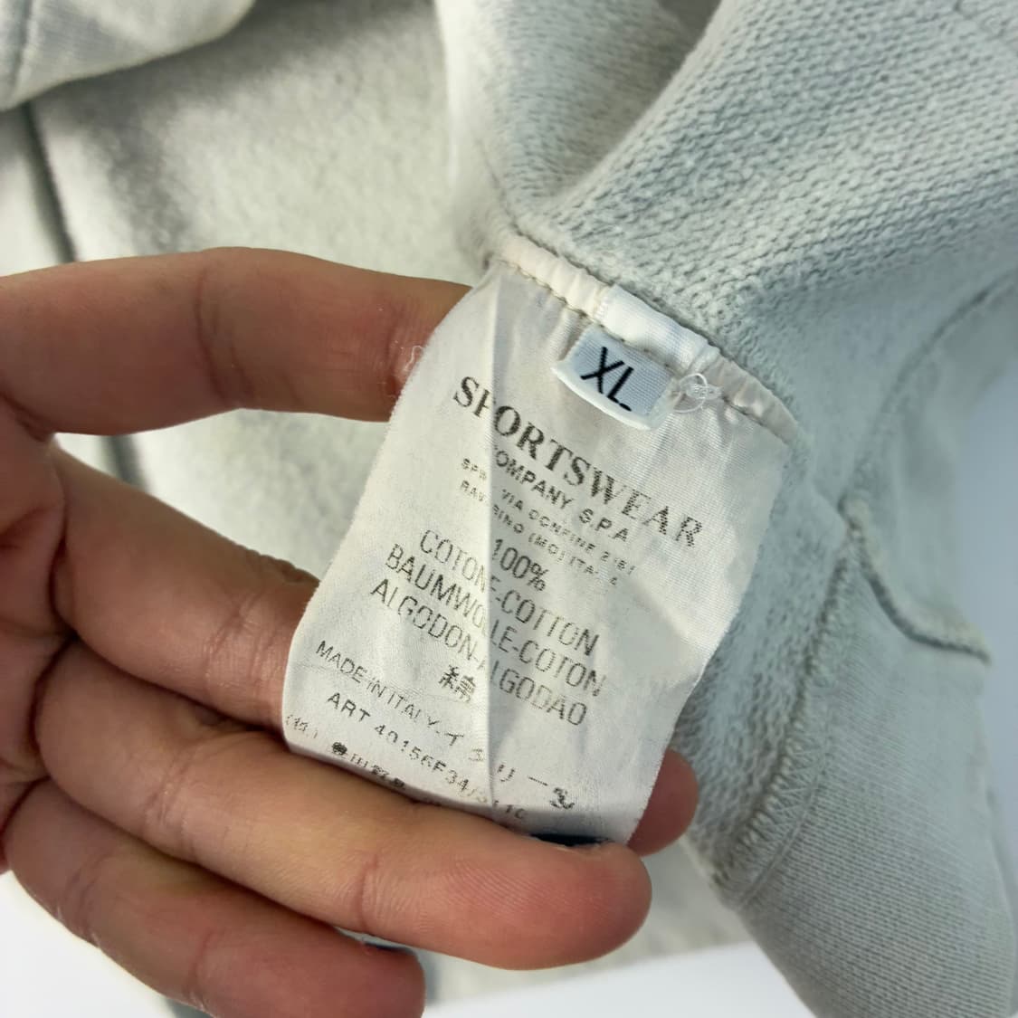 Stone island 스톤아일랜드 90‘s 스웻 아이언 버클 가디건 상품이미지10