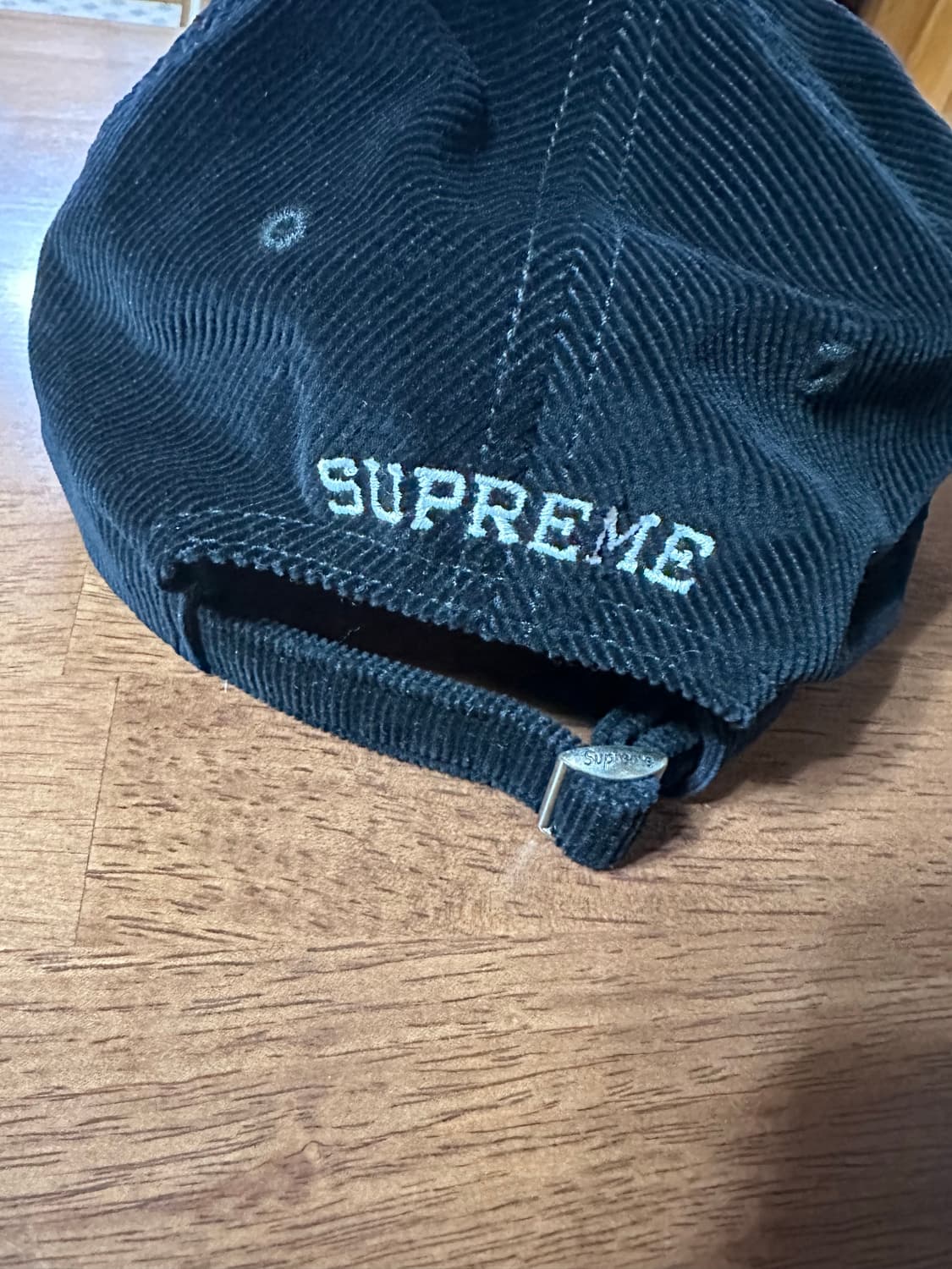 슈프림 코듀로이 s 로고 6패널 캡 블랙 상품이미지2