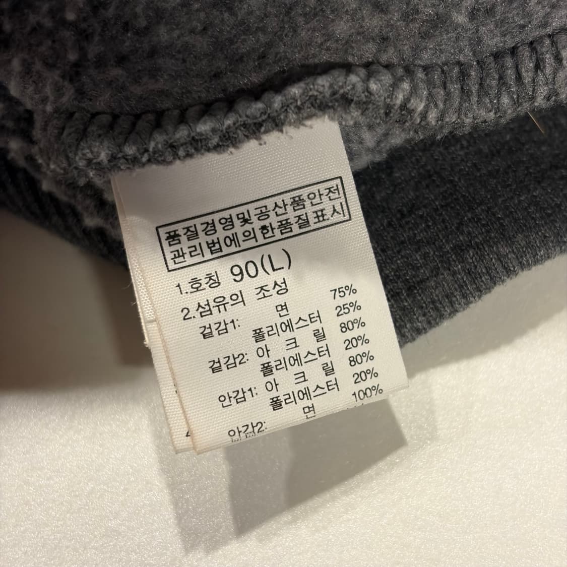 [90] 노스페이스 레딩 퍼 후드집업 그레이 B693 상품이미지7