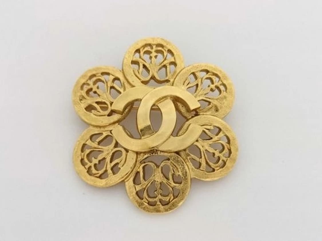 [초희귀 아카이브] 샤넬(CHANEL) 95A 플라워 코코마크 골드 브로 상품이미지1