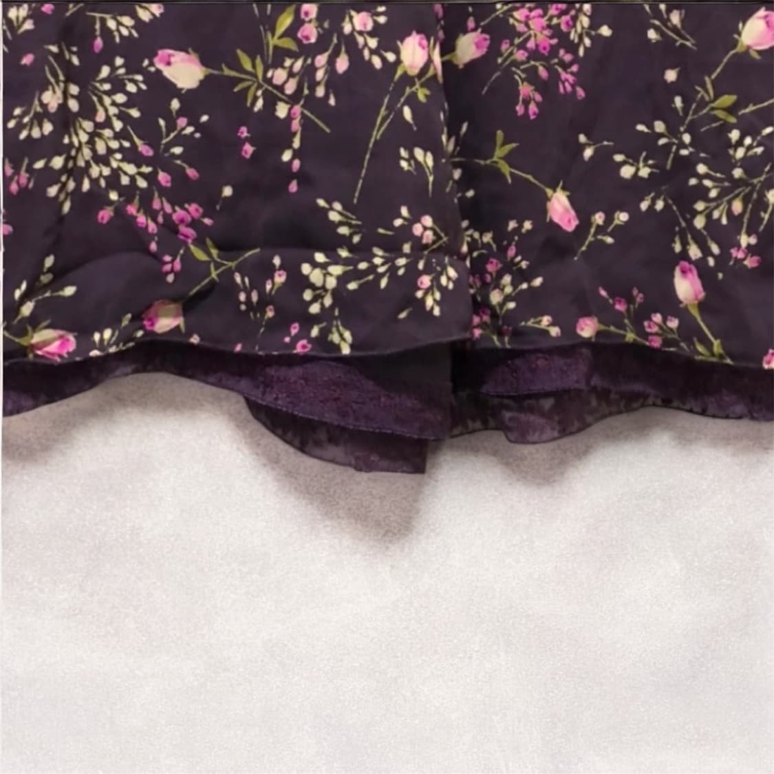 막스마라 플라워 레이스 배색 실크스커트  상품이미지2