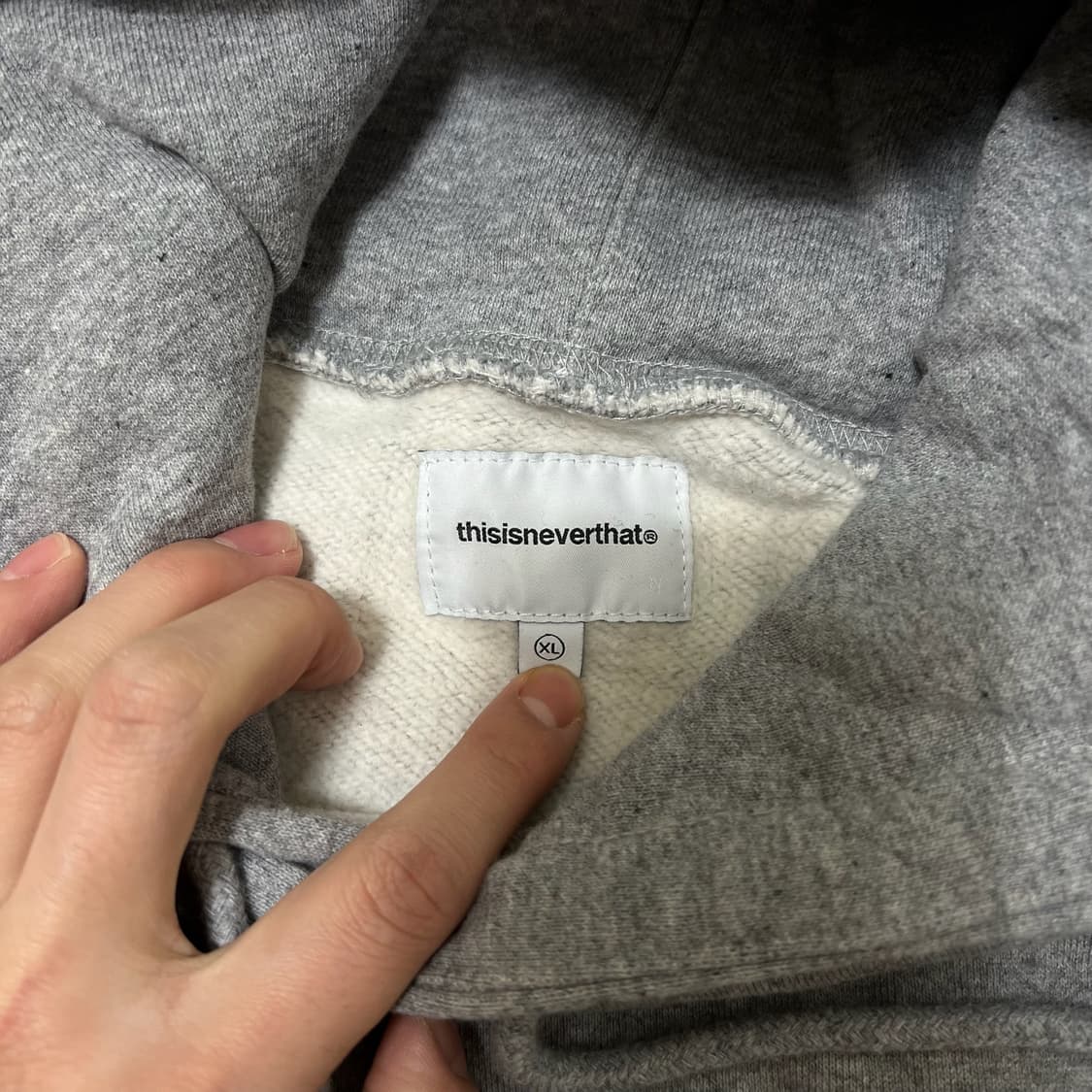 디스이즈네버댓 써클 로고 후드티 XL/105  상품이미지5