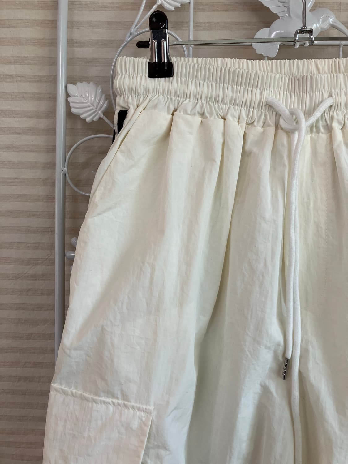 빈티지 아이보리 트랙 조거팬츠 y2k 스트릿 갸루 펑키 일본빈티지560  상품이미지3