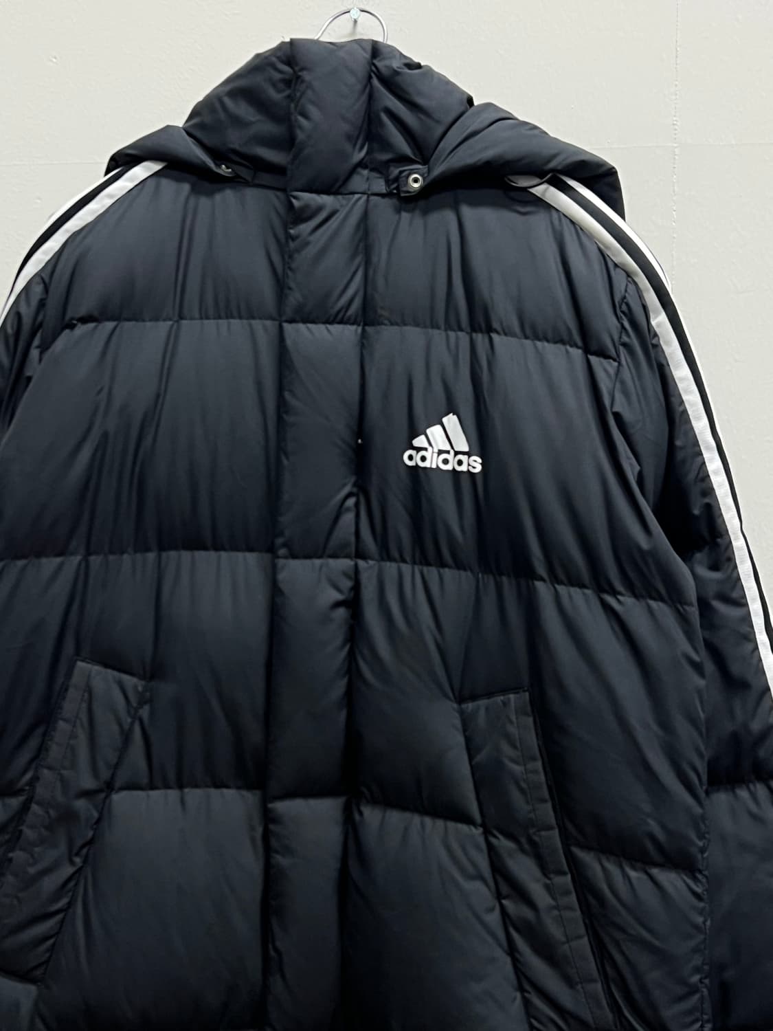 아디다스 덕다운 삼선 롱 패딩 자켓 상품이미지3
