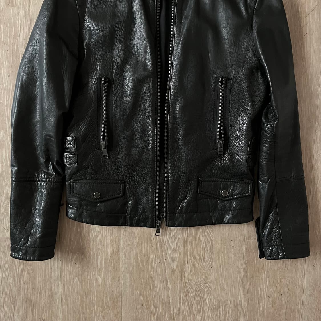 DKNY Jeans 소가죽 라이더 레더 자켓 상품이미지3