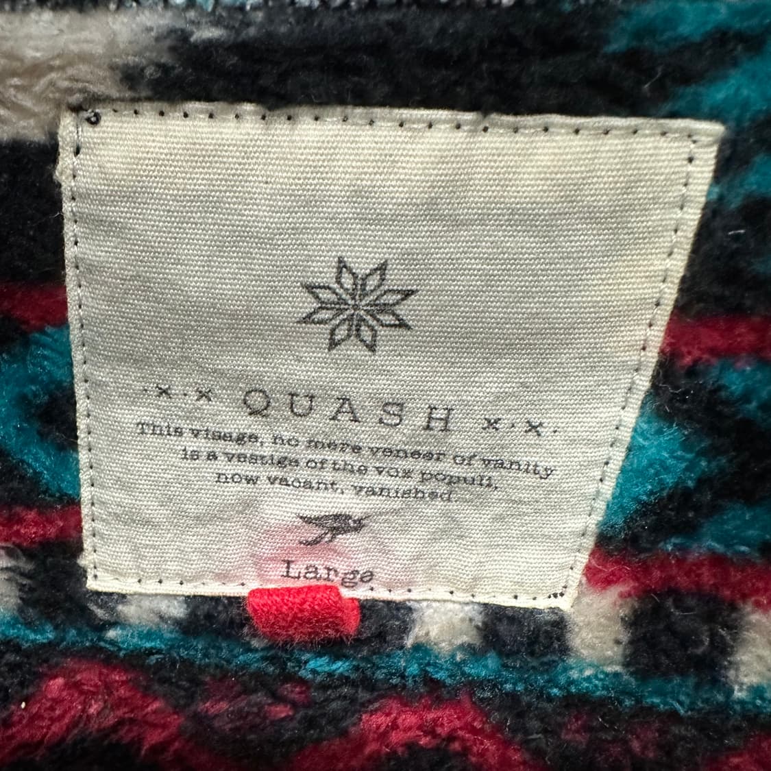 100 QUASH 재팬 남자 아즈텍 패턴 후리스 조끼 상품이미지3