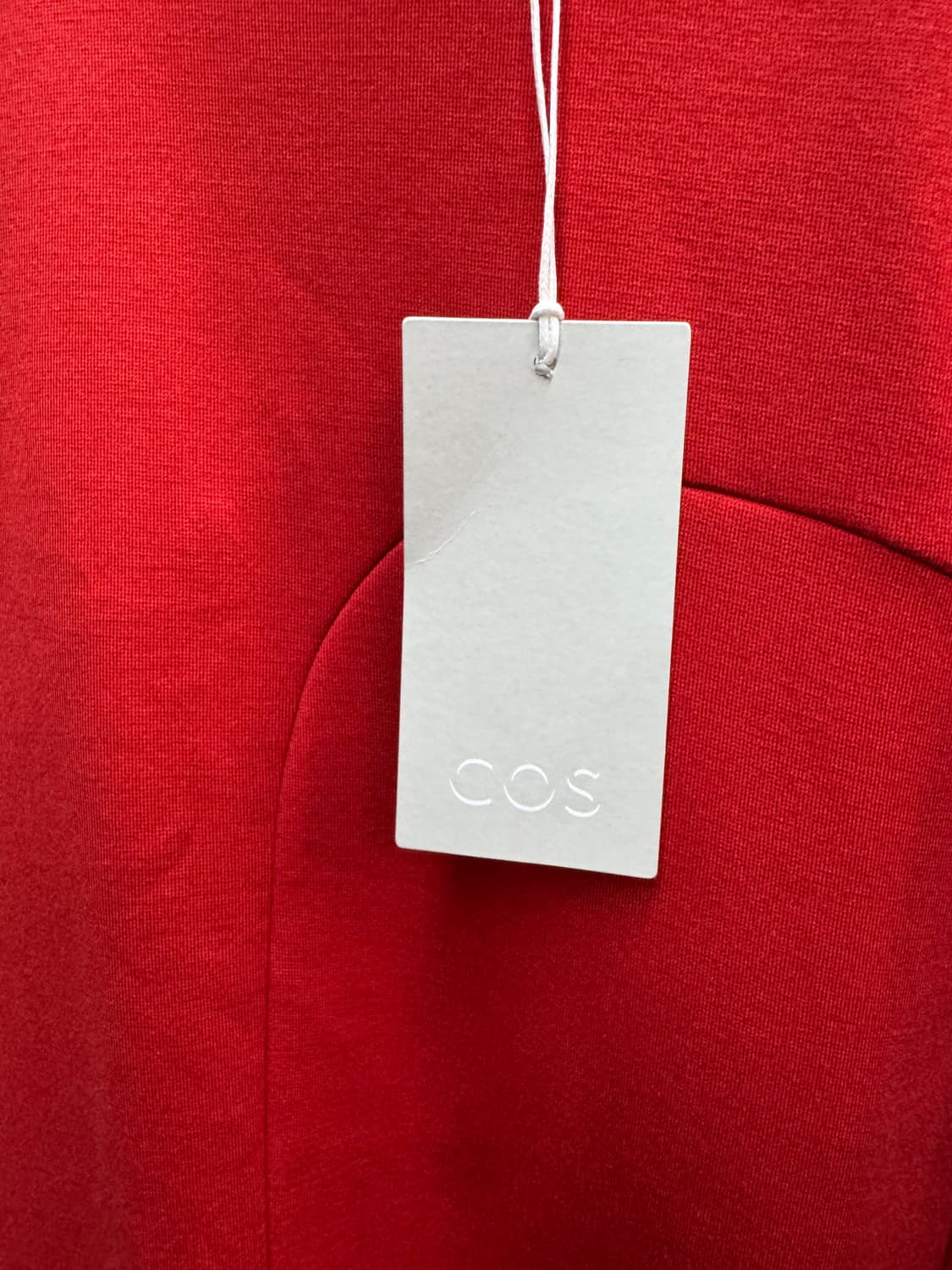 새상품 COS 코스 레드 롱 원피스 32(44) 상품이미지4