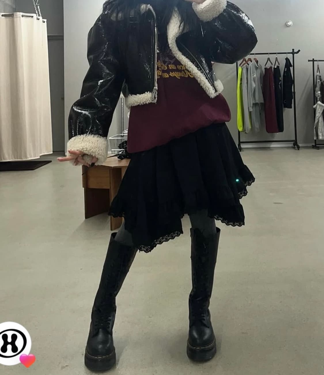 더미스테리어스호텔 레이스 스커트 상품이미지1