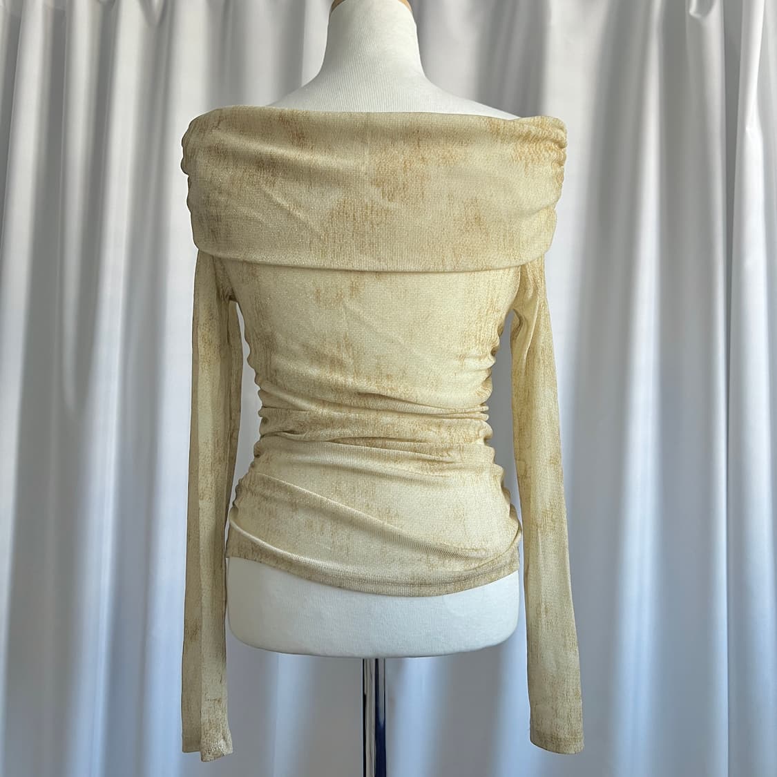 see-through mesh offshoulder 상품이미지2