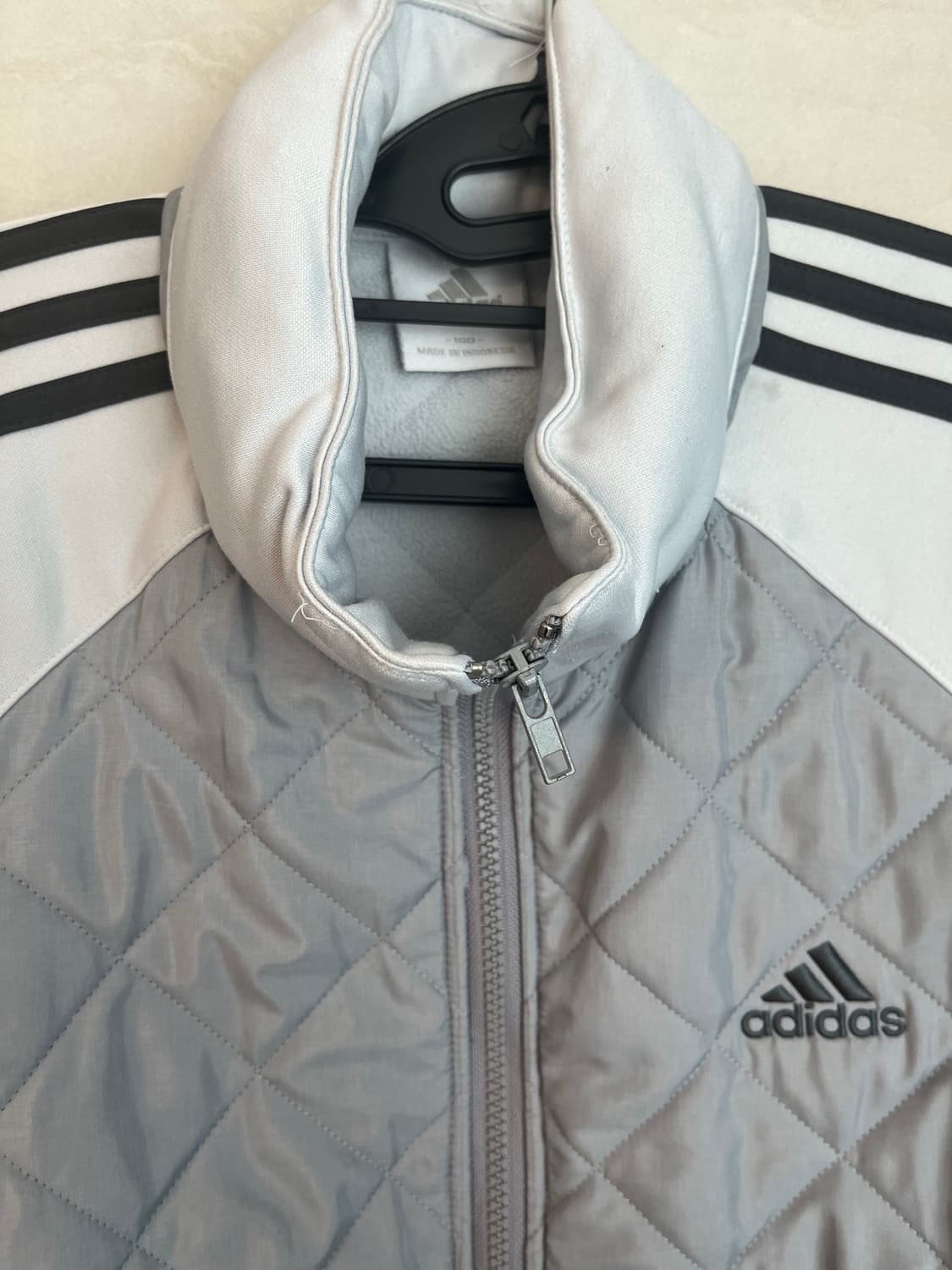 아디다스 퀄팅 자켓 져지 그레이 [100] 상품이미지4