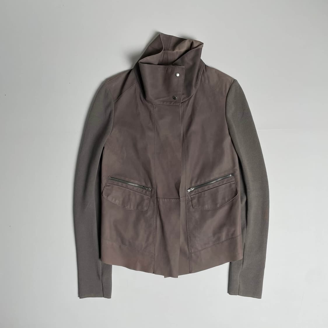 Sportmax 니트 슬리브 양가죽 자켓 상품이미지4