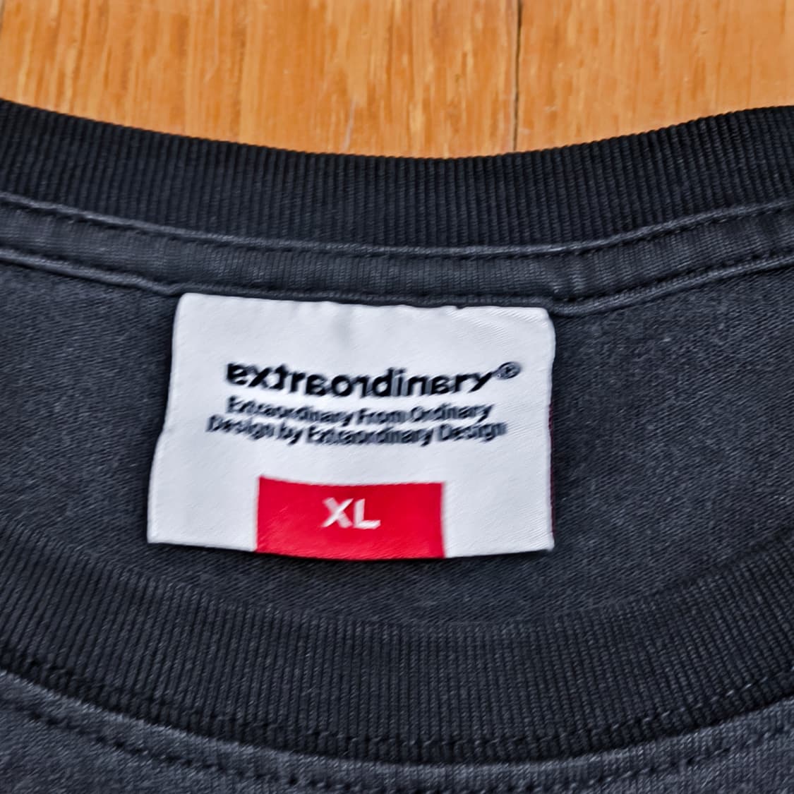 [XL] 엑스트라 오디너리 오버사이즈 차콜 티셔츠 상품이미지4