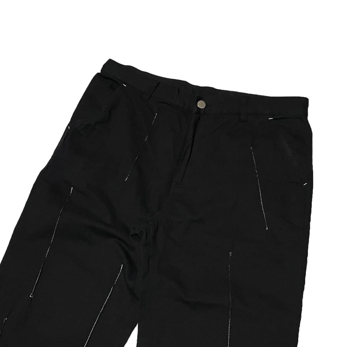 노매뉴얼 P.L 스티치 팬츠 블랙 상품이미지4