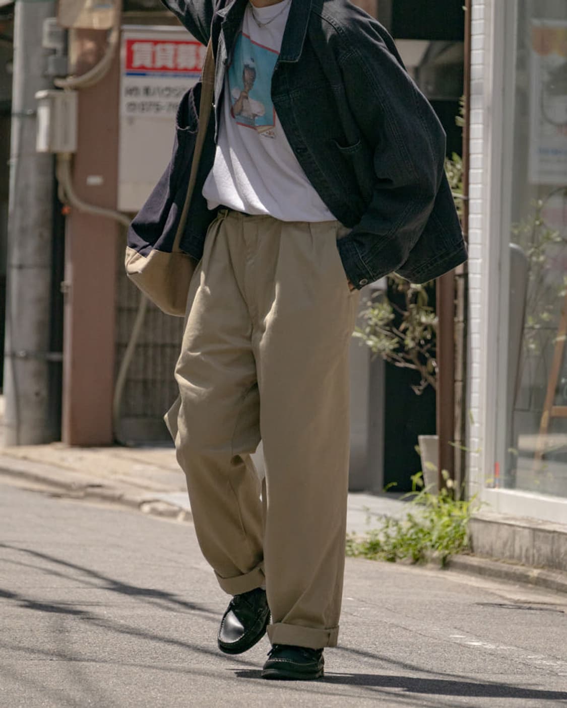 나나미카 더블플리츠치노팬츠 베이지 / 32 사이즈 상품이미지1