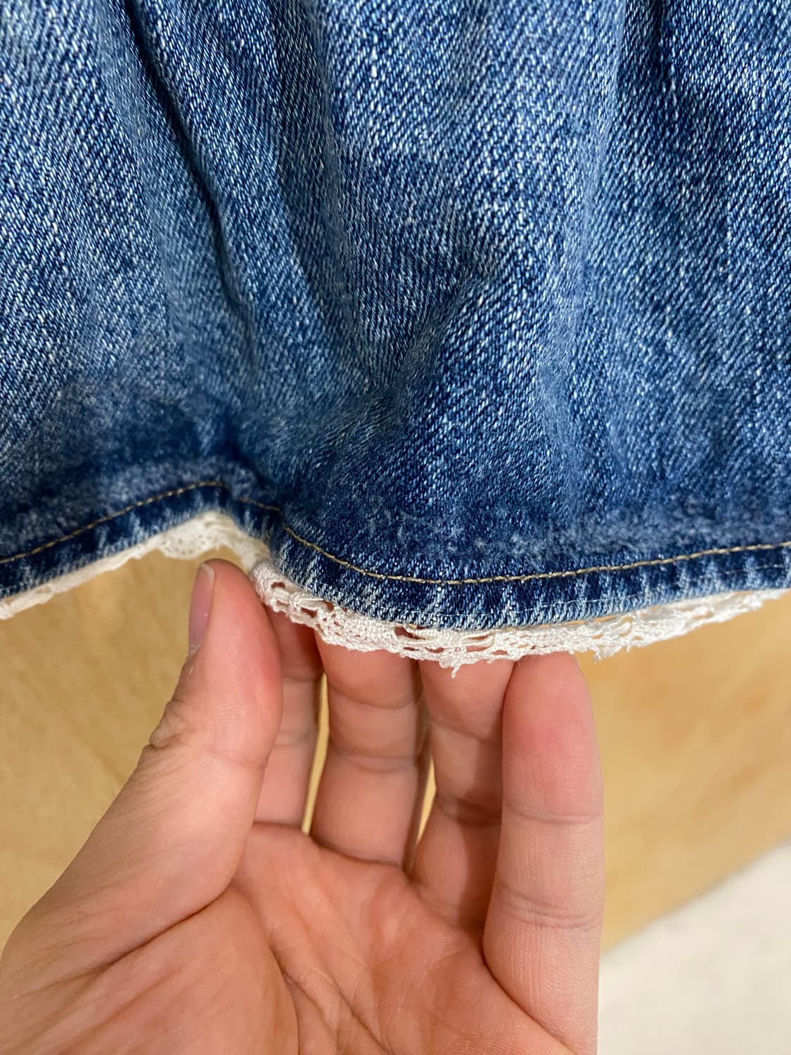 MIU MIU denim frill skirt 미우미우 프릴 스커트 상품이미지6