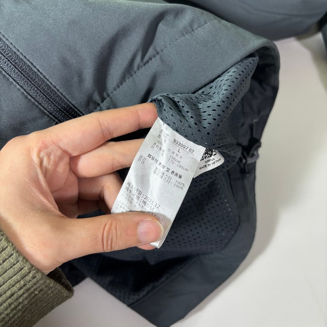 L 푸마 진그레이 후드탈부착 스카치 런닝 바람막이 상품이미지6