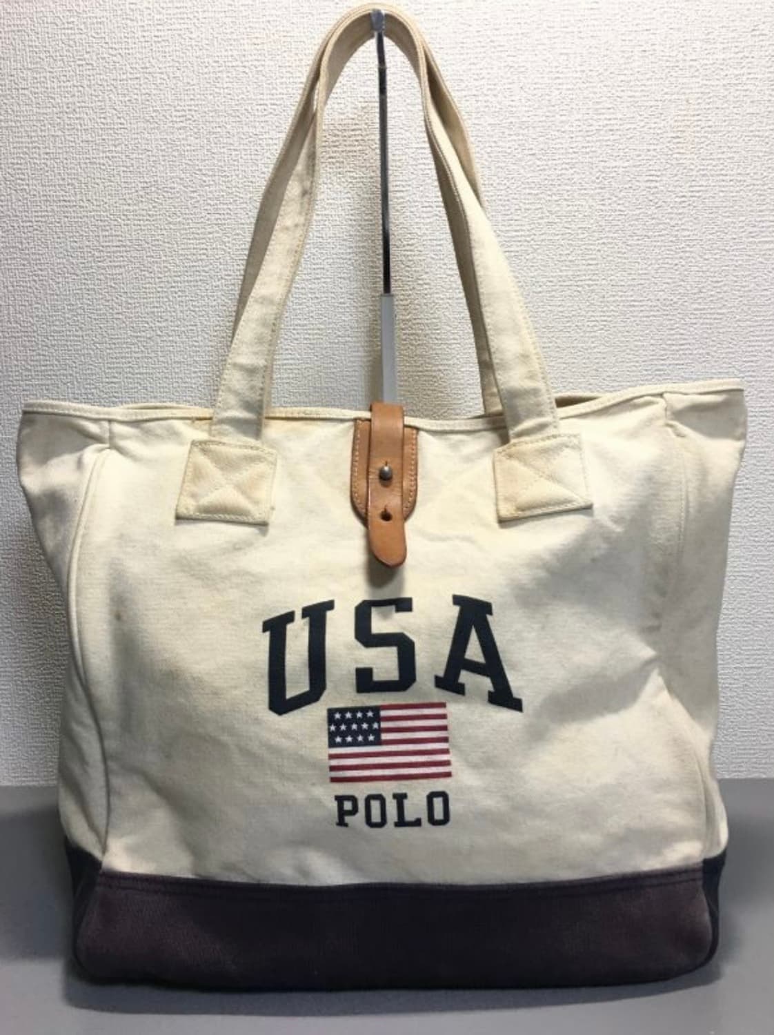 폴로 랄프로렌  성조기 캔버스 토트백 상품이미지1