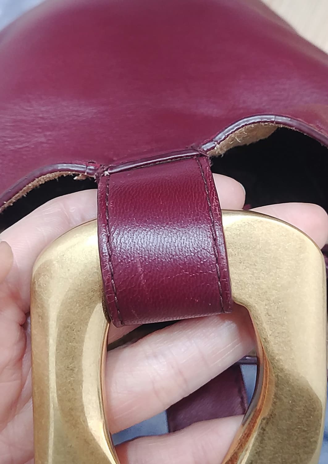 보테가베네타Bottega Veneta 나파드롭백 버건디 상품이미지7