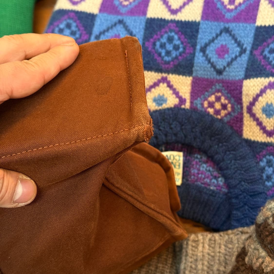 에르메스 후루토 MM 캔버스 브라운 토트백 상품이미지4