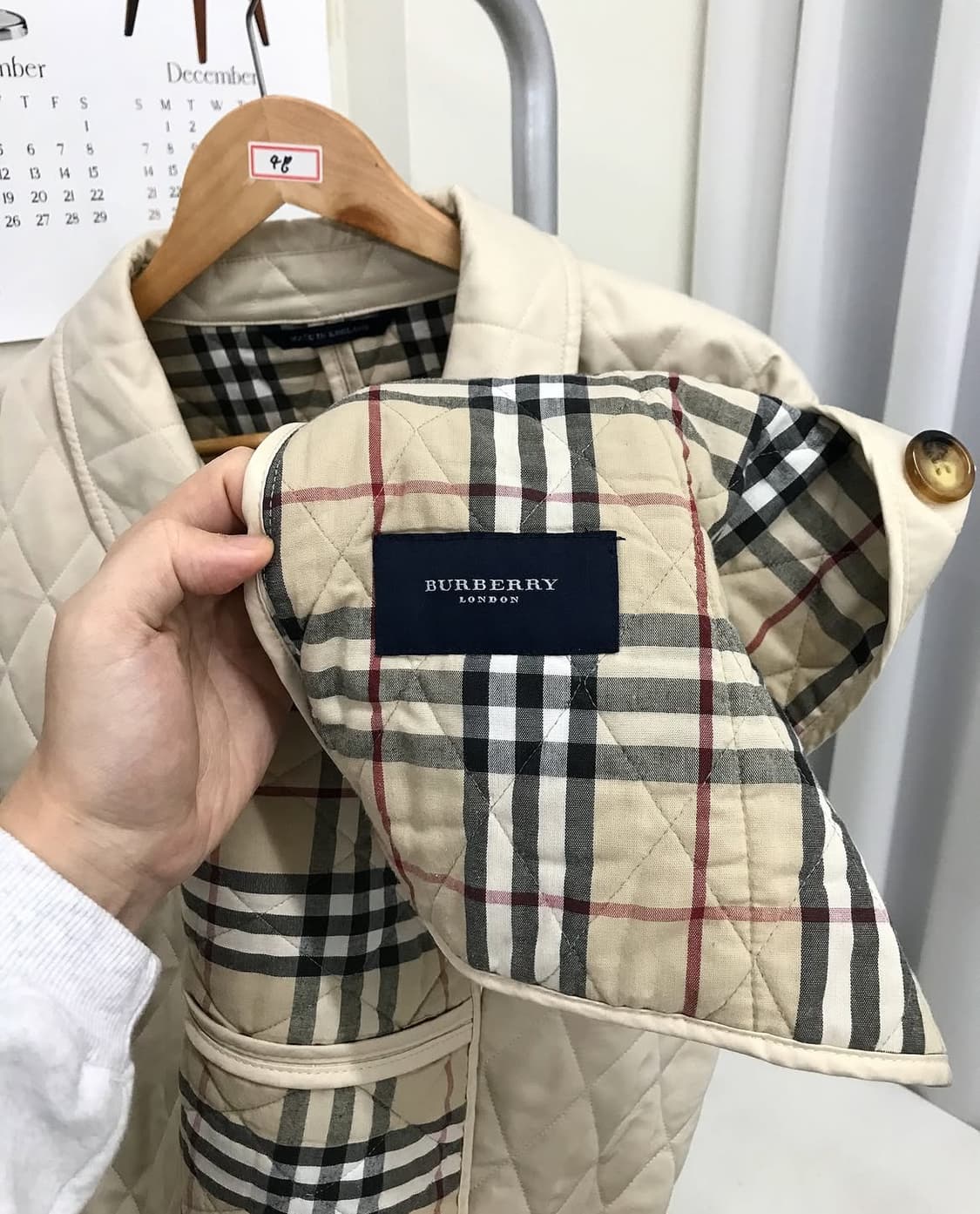 버버리 누빔 퀼팅 자켓 상품이미지4