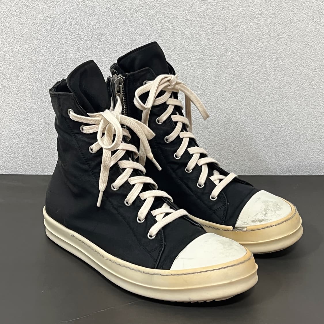 릭오웬스 14FW 다크쉐도우 코팅 컨버스 라몬즈 하이 릭컨 상품이미지2