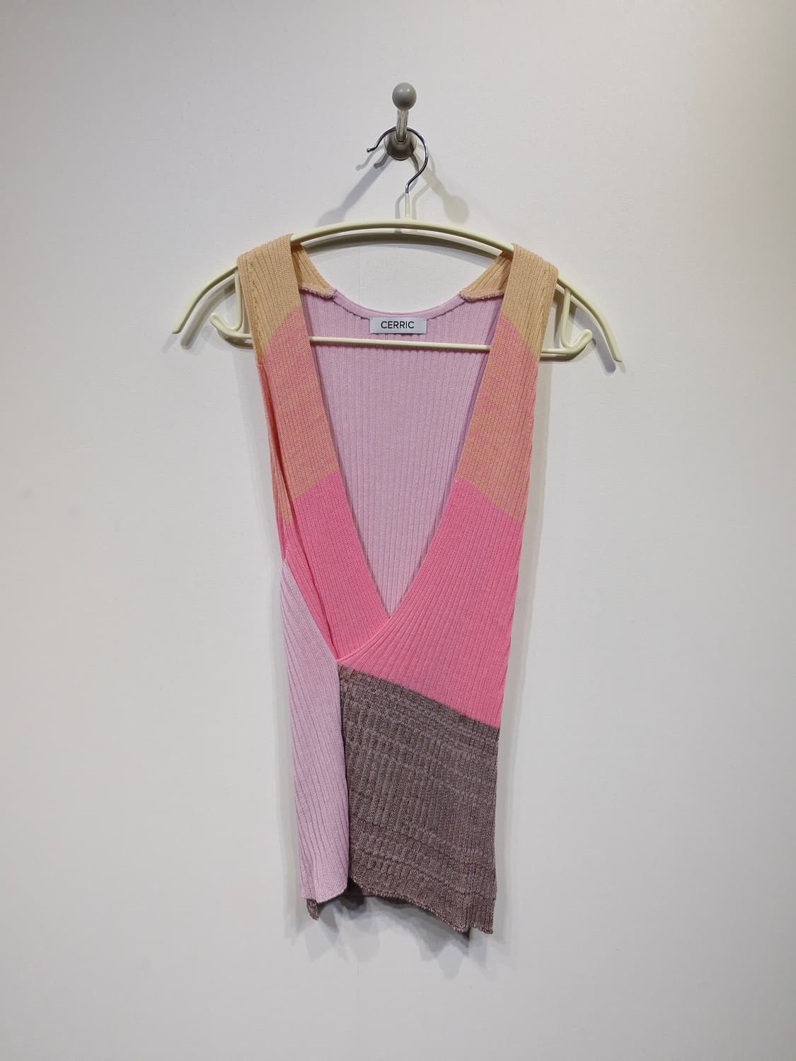 CERRIC 세릭 멀티컬러 랩 니트(이주명 착용) 상품이미지4