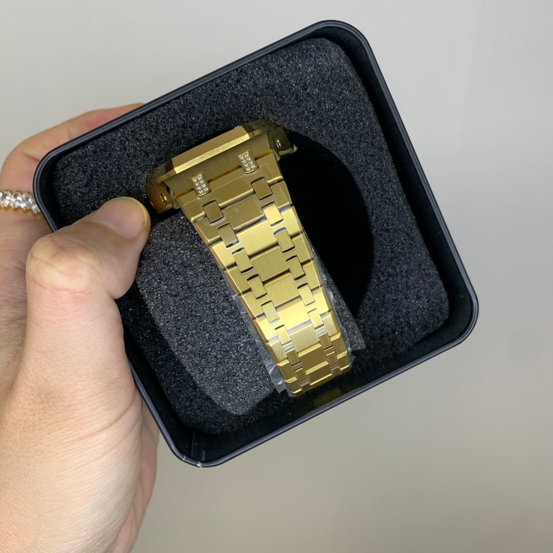 지샥 GA-2100 골드 지르코니아 파베 세팅 커스텀 시계 상품이미지7