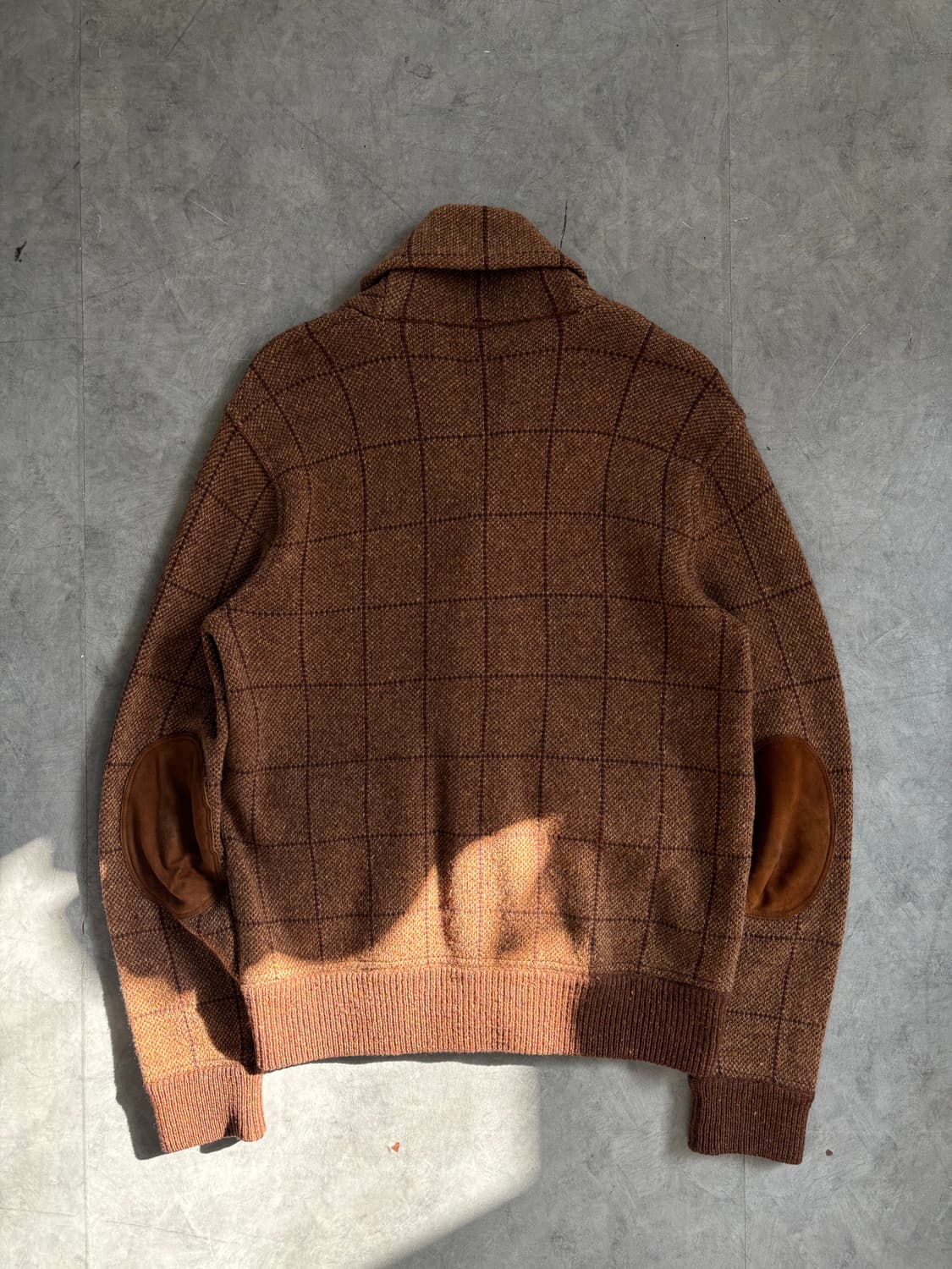 폴로랄프로렌 헤비 울 브라운 체크 가디건 자켓 상품이미지9