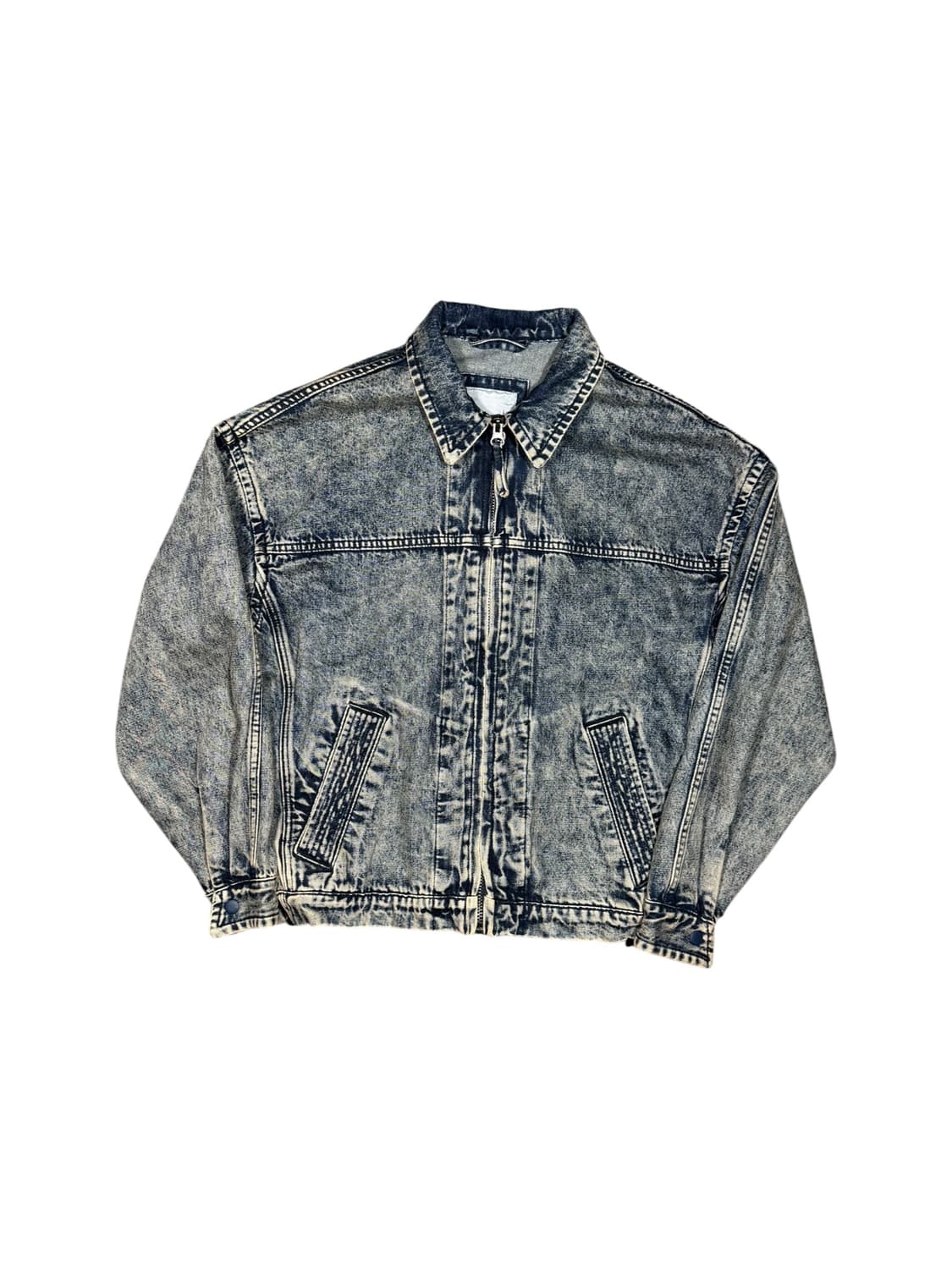 Series 시리즈 워시드 데님 블루종 자켓 상품이미지1