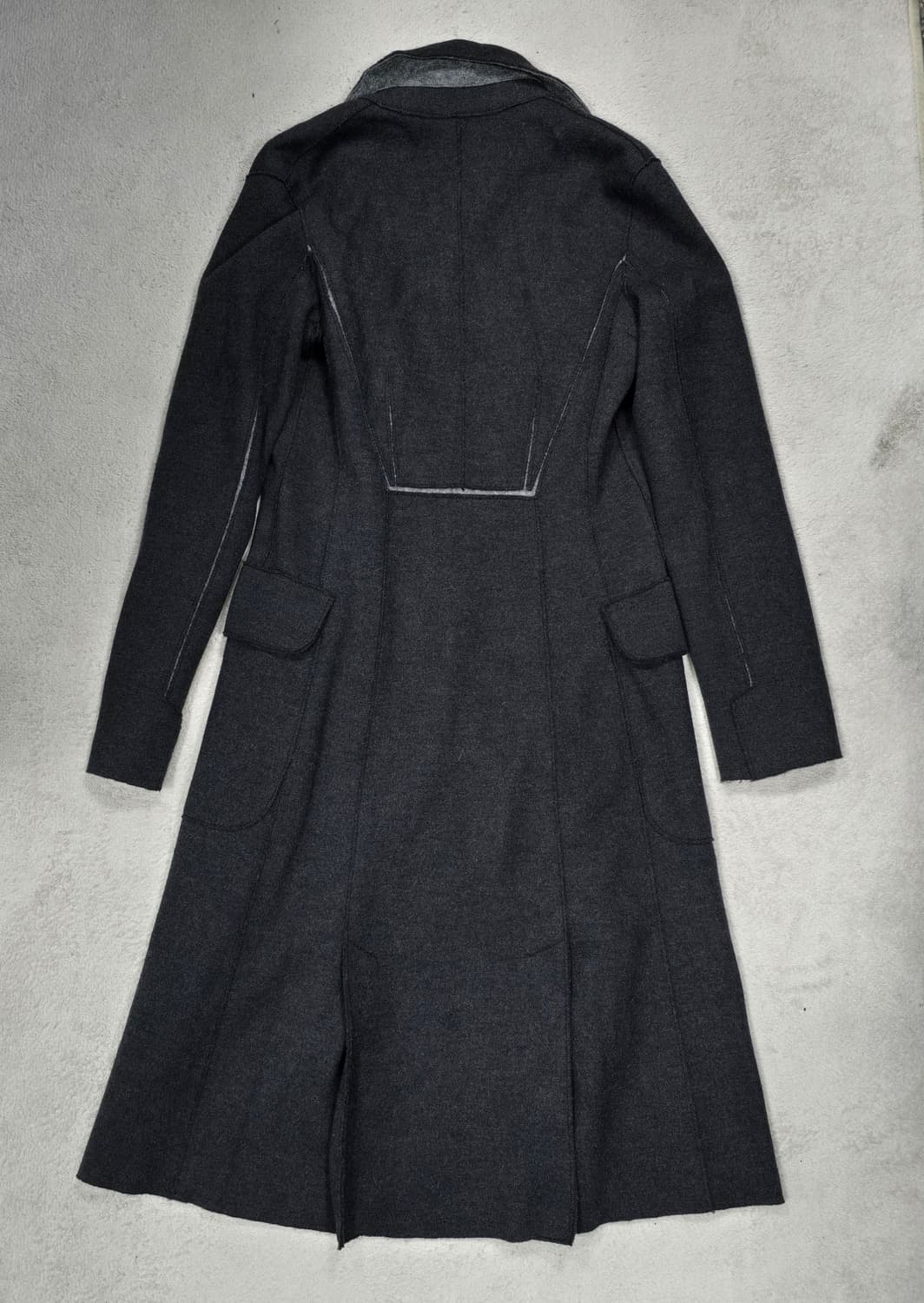 Cividini 치비디니 여성 그레이 울 코트 40사이즈 상품이미지5