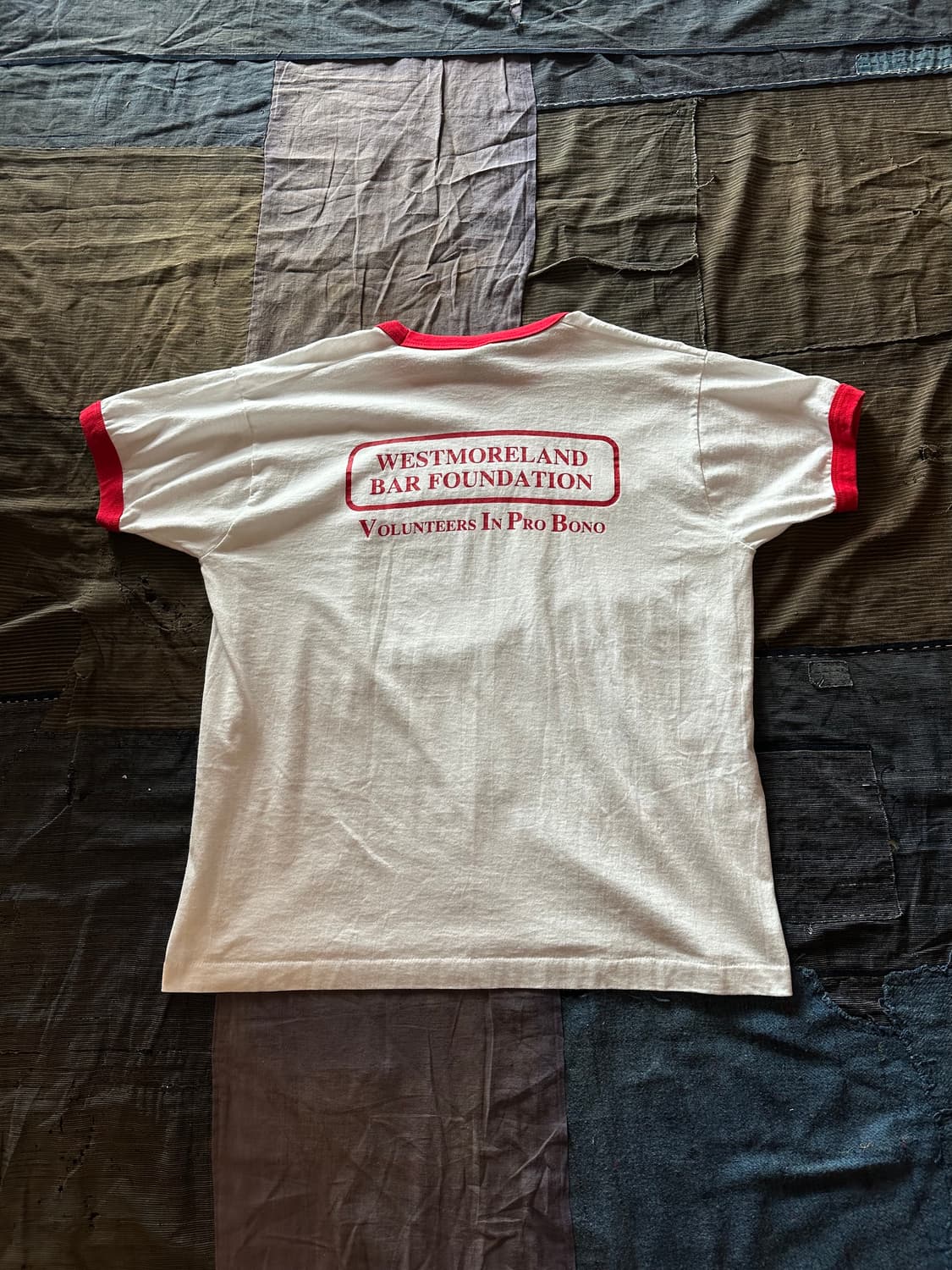 90s USA Fruit of the loom Ringer T Shirt 상품이미지4