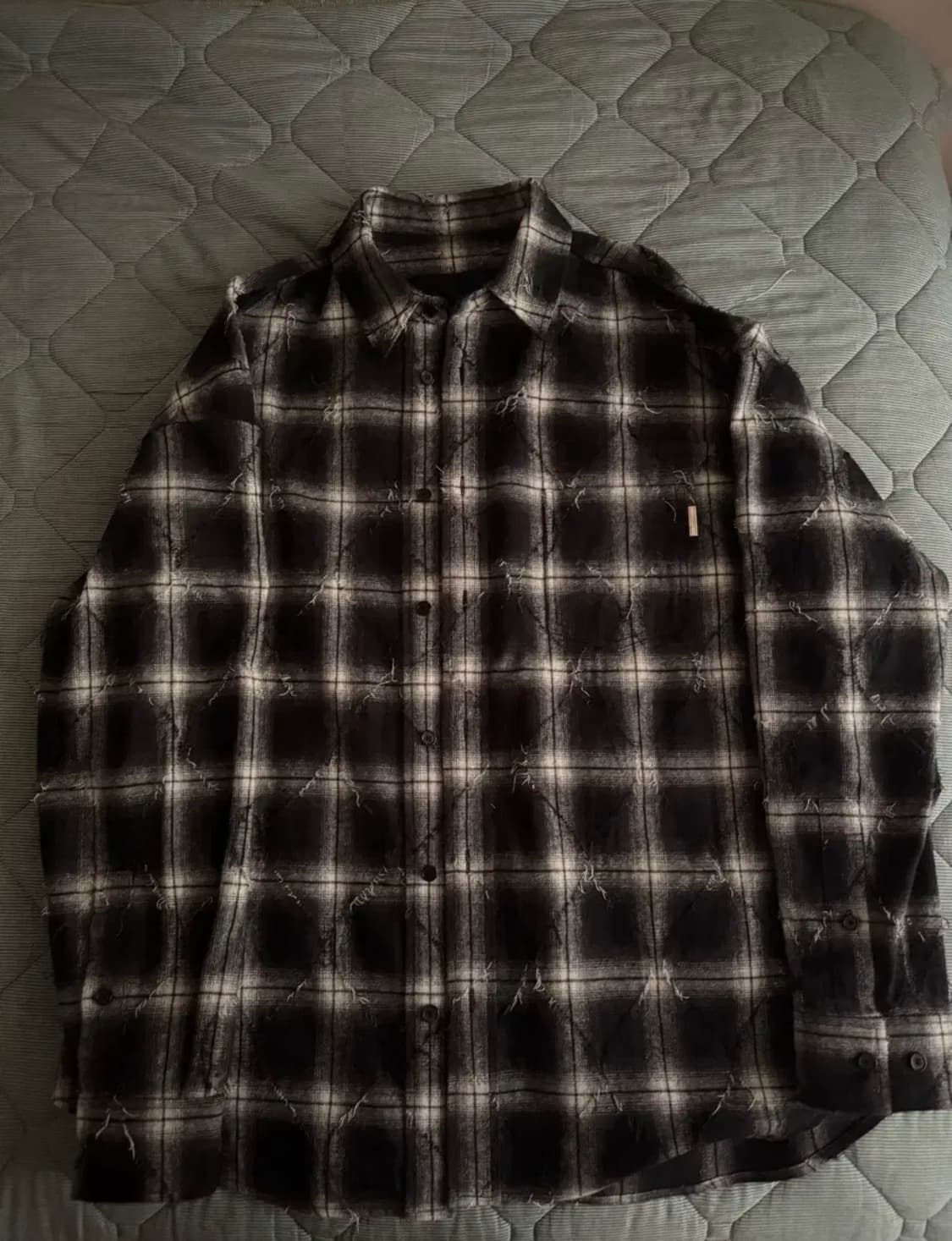 [44]준지 아가일 셔츠 블랙 25ss 상품이미지1