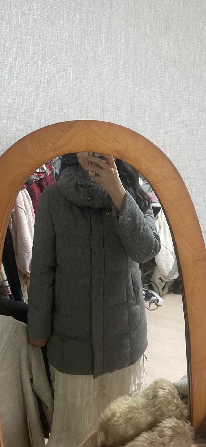 모리걸 빈티지 만두카라 그레이 패딩 ❄️🤍🩶 상품이미지5