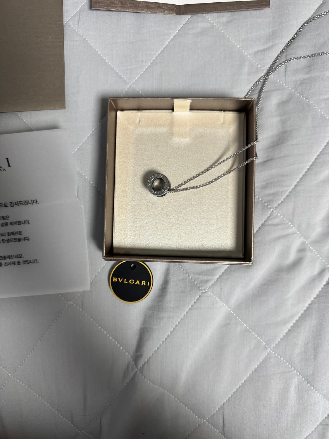 불가리 세이브더칠드런 목걸이 블랙 풀구성 상품이미지4