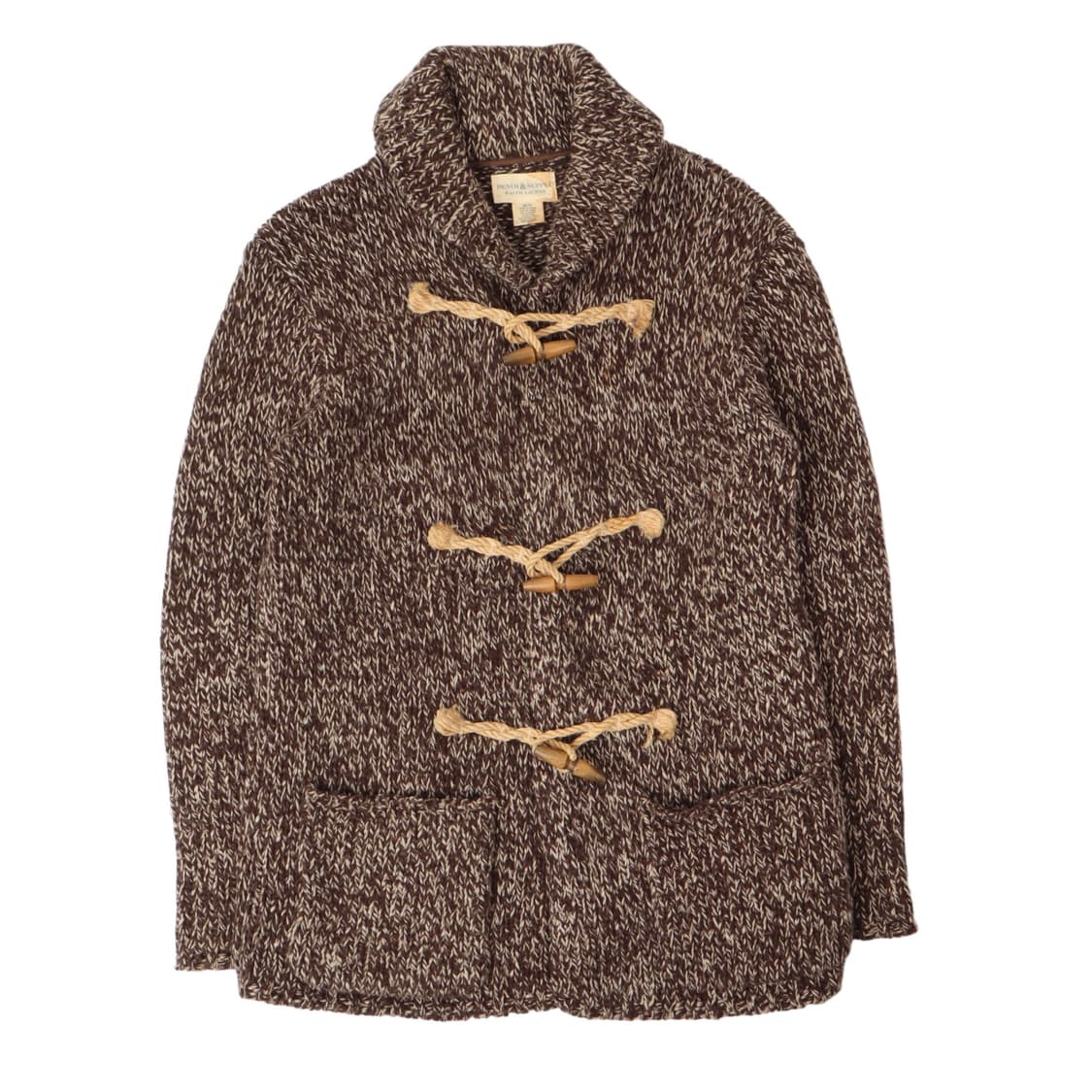 데님앤서플라이 브라운 울 더플 가디건 상품이미지1