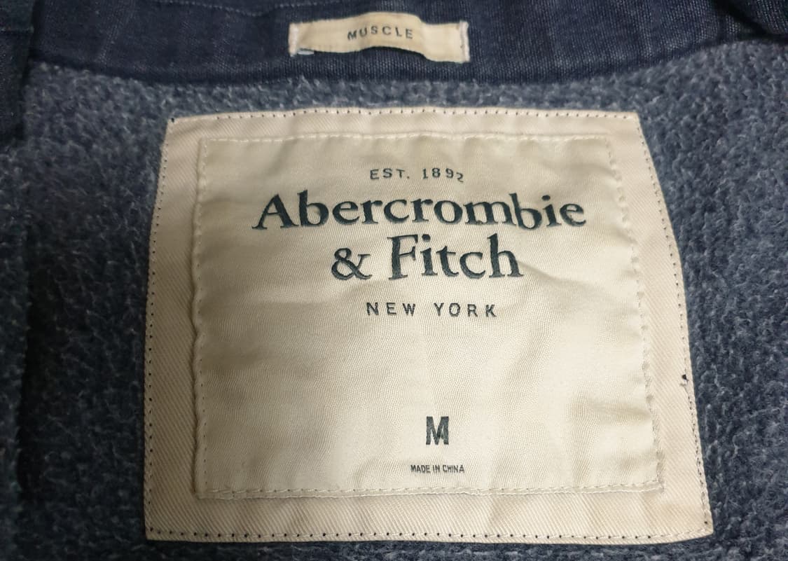 아베크롬비 머슬핏 빈티지 기모 후드짚업 (M) 상품이미지3