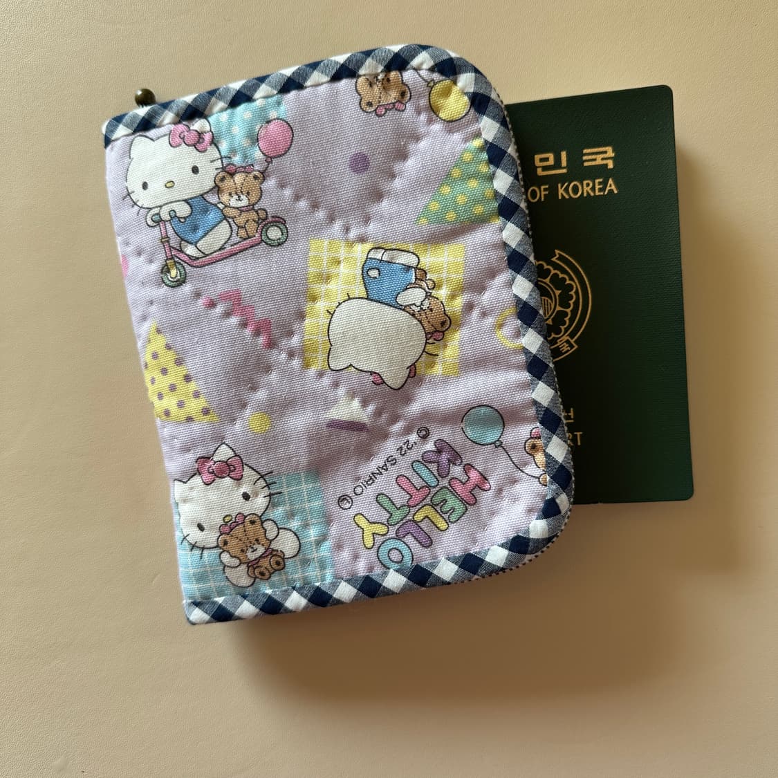 키티 여권파우치 / 다이어리 파우치 / 핸드메이드 상품이미지1
