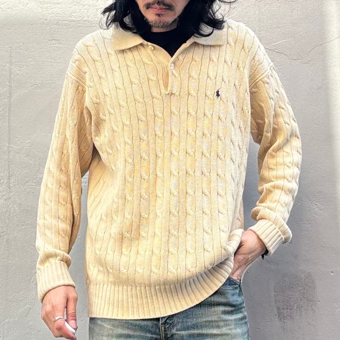90년대 폴로 랄프로렌 케이블 니트 상품이미지10