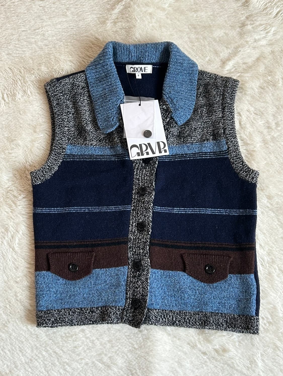 택O) 그로브 TORIA 니트 베스트 상품이미지4