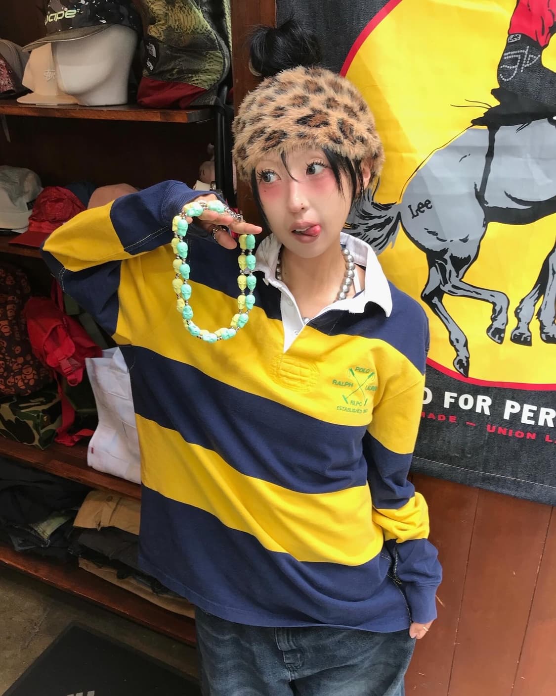 Polo Stripe Rugby T-shirt 상품이미지1