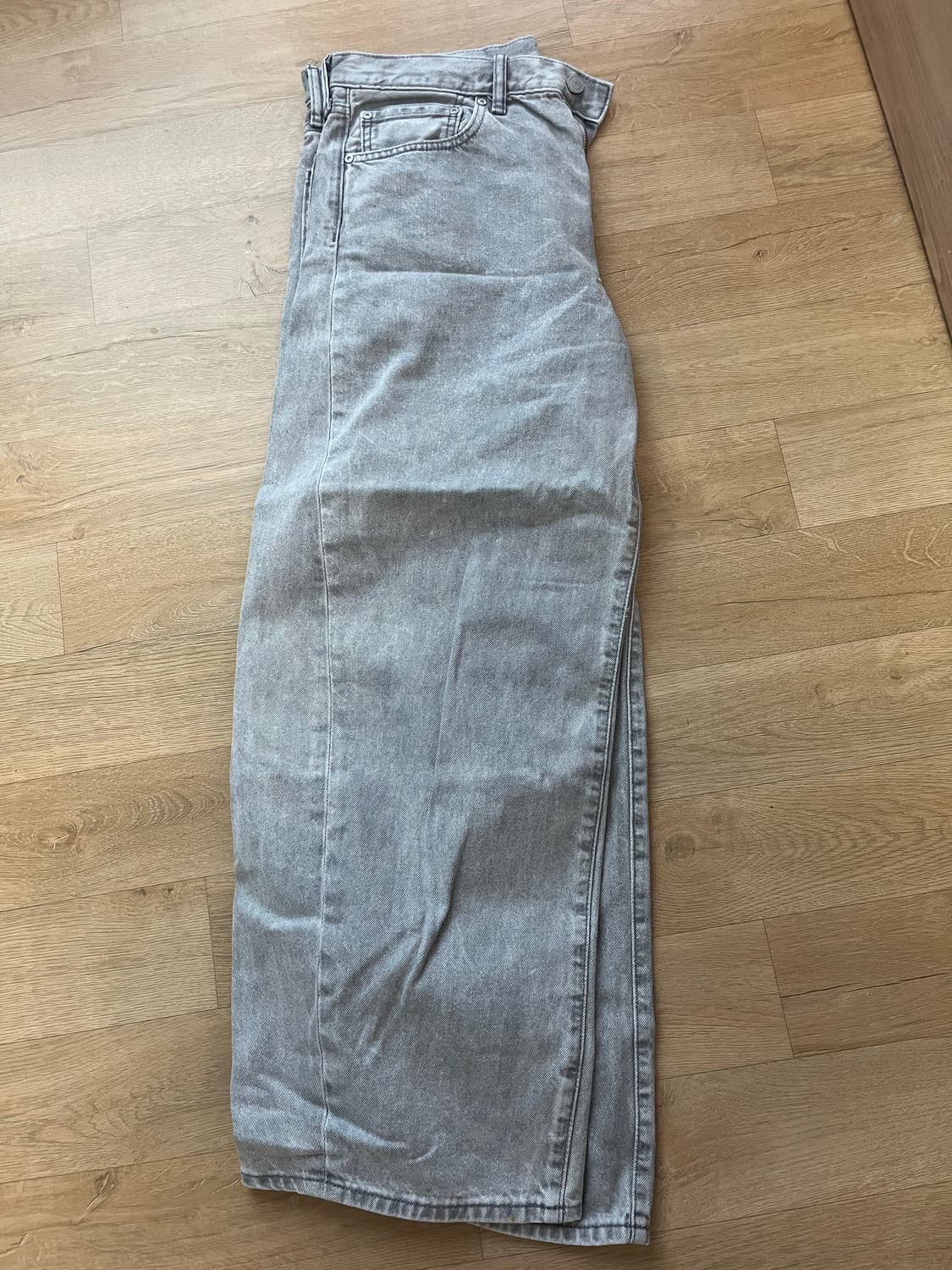 GU 배럴레그진 라이트그레이 (32사이즈) 상품이미지3