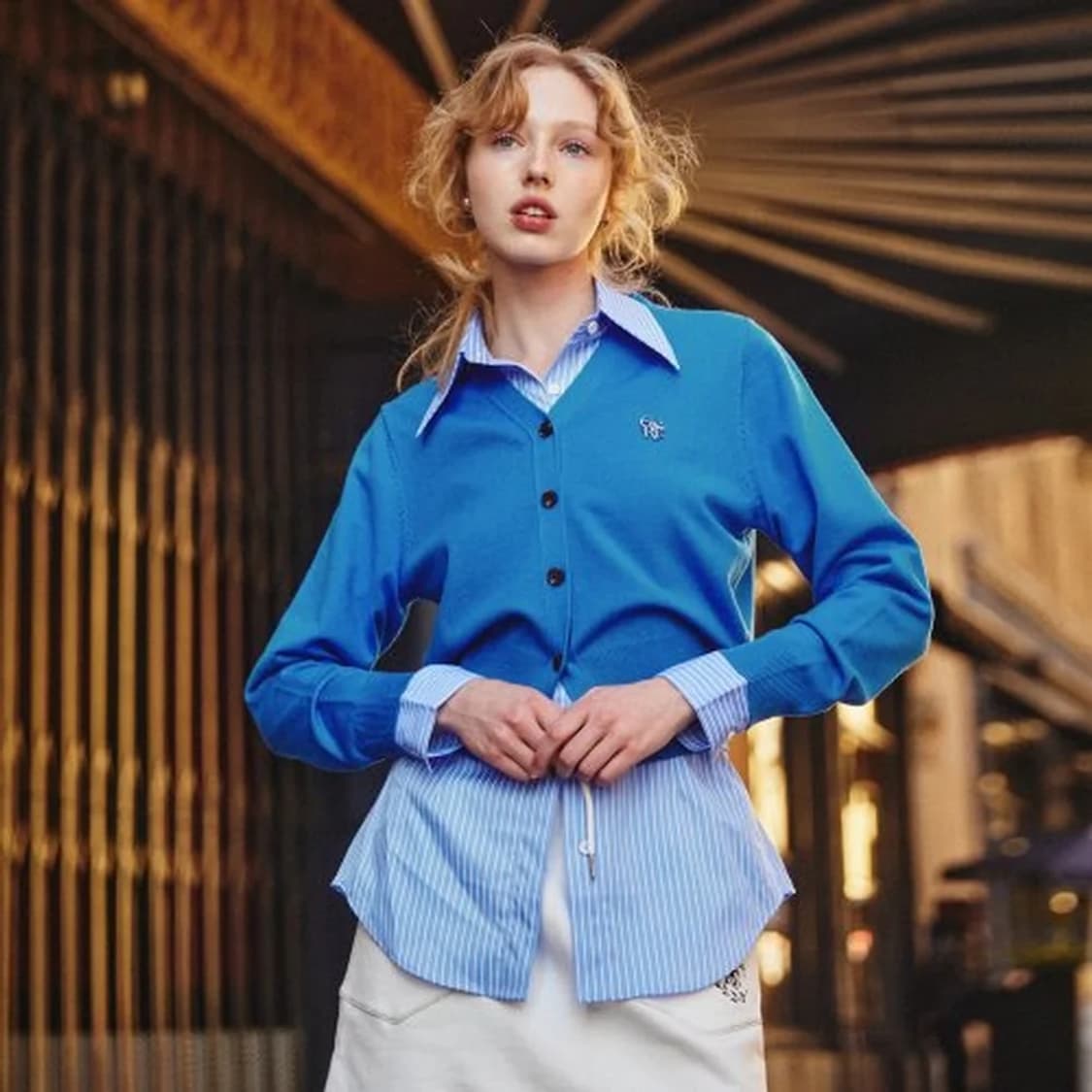 (단종템) 제너럴 아이디어 Woman GNRL 에센셜 베이직 가디건 상품이미지1